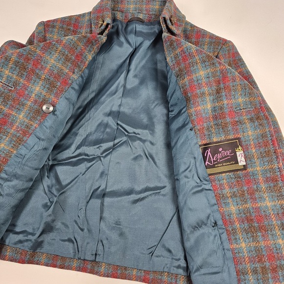 Elegant Multicolor Plaid Blazer - Picture 6 of 14